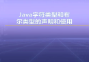 视频教学 | JAVA程序设计 1.16 Java字符类型和布尔类型的声明和使用